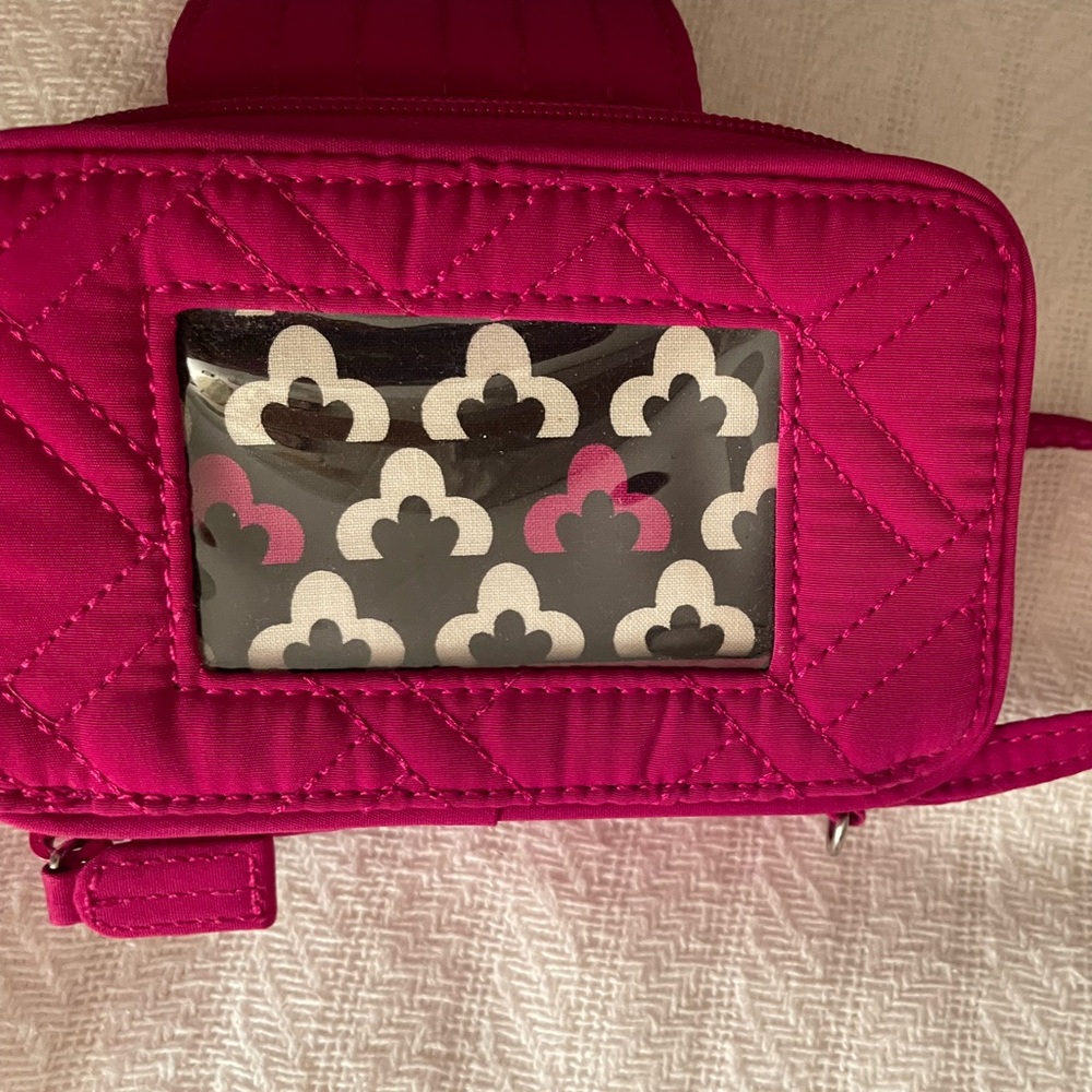 Vera Bradley Pink Quilted Wristlet - Picture 2 of 7